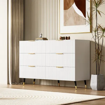 Produktbild von UnboxG Sideboard mit modernem Design, Kommode mit Schubladen und viel Stauraum 120 L x 77 B x 40H(cm)