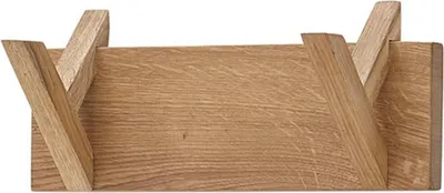Zdjęcie produktu dla Garderobenpaneel >BANTRY< in holzfarben, Eiche massiv geölt - 30x13x12cm (BxHxT)