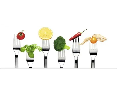 Produktbild von Glasbild Vegetable & Fruit 125x50 cm