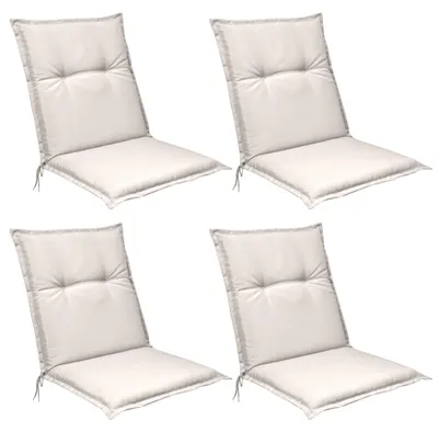 Produktbild von Beautissu 4er Set Niedriglehner Auflagen Base NL, 100x50cm, Natur
