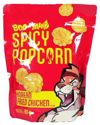 Immagine prodotto di Boo-Yah Popcorn piccanti al gusto di pollo fritto coreano 80 g
