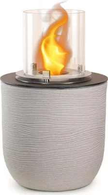 Produktbild von Bioethanol-Kamin, Gartenkamin, Standkamin, für den Innen- und Außenbereich, RAFFAELLO Corda Beige, Durchmesser 35 x Höhe 55