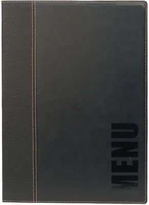 Produktbild von Securit MC-TRA4-BL, A4, Leder, PolyurethanKunststoff, Kunststoff, Schwarz, Matt, Lack, Kunststoff, Abgerundete Ecken