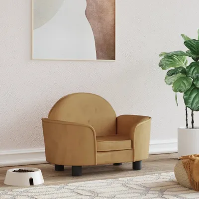Produktbild von "im " Hundebett Braun 66x40x45 cm Samt - Hundebetten CC1316