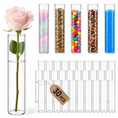 Productafbeelding van Omgoods - 30 Stuks Borosilicaatglas Reageerbuisjes voor DIY Projecten
