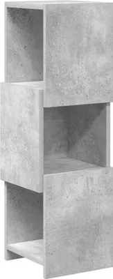 Obrázek produktu pro vidaXL Rohová skříňka, 25,5 x 25 x 80 cm, materiál: dřevotříska, barva: šedá (beton)