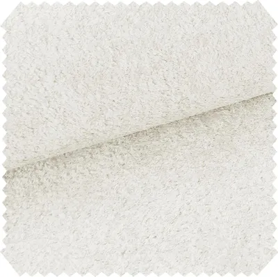 Produktbild von novely® MONIQUE Samtweicher Bouclé-Velours-Stoff, Schwer Entzündbar Meterware 1lfm - Farbe: 01 Weiß
