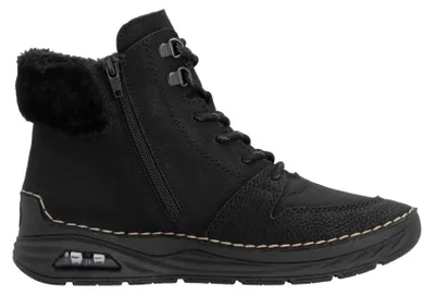 Imagen del producto de Zapatos de cordones negros para mujer de la marca Rieker, ideales para uso diario