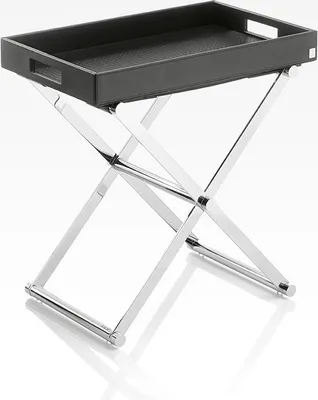 Produktbild von JOOP! HOMELINE, Beistelltisch klappbar mit Tablett L, Schwarz u. Chrom