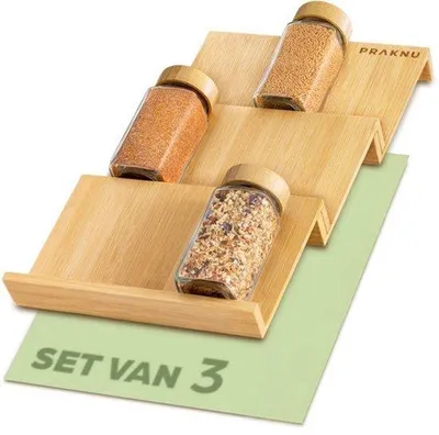Productafbeelding van Kruidenrek Lade 3 Niveaus – Keukenorganizer – Voor 12 Kruidenpotjes