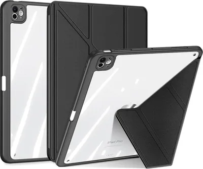Immagine prodotto di Dux Ducis - Custodia per tablet compatibile con Apple iPad Pro 11 (2024) - Con funzione di riattivazione automatica -PoliuretanoCaso - Nero