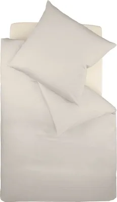 Produktbild von fleuresse Satin Bettwäsche Colours 200x220  cm + 2 Stk. 80x80 cm Porzellan