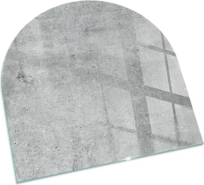 Produktbild von Textur von Rohbeton – Glasbodenplatte für – Kaminofen – Kaminplatte Glas – Schutzglas – Funkenschutzplatte –Glasbodenplatte Feuerfeste – Hitzeschutzplatte – Bodenschutz aus Glas – 100x100 cm