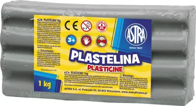 Produktbild von ASTRA Knetmasse 1kg Grau, 303111023