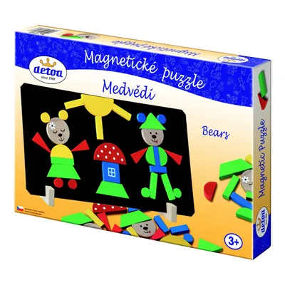 Obrázok produktu pre Magnetické puzzle Detoa - Medvede