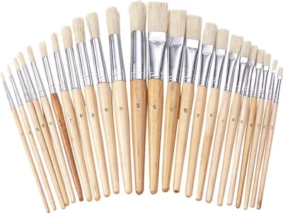 Immagine prodotto di Colorations - Pennelli in legno, 24 pezzi.