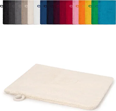 Produktbild von Waschhandschuh 15x21 cm Waschlappen 100% Baumwolle, Farbe: Creme