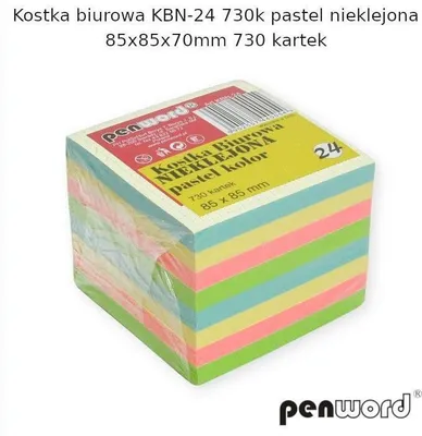 Obrázek produktu pro Kancelářská pastelová kostka 85x85x70mm 730K