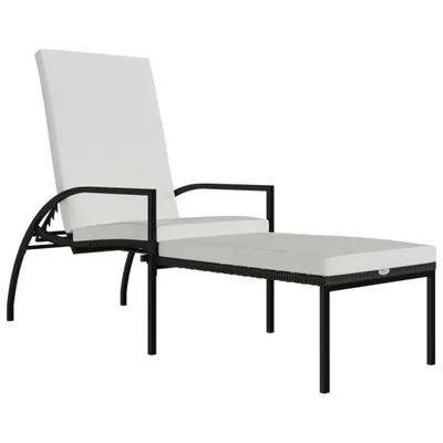 Zdjęcie produktu dla VidaXL 317628, Lounge, Obite siedzisko, Stal galwanizowana, Poliester, Technorattan, Kremowy, Biały, 600 mm, 1950 mm