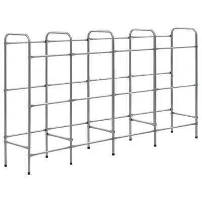 A product shot of a metal shelving unit.
