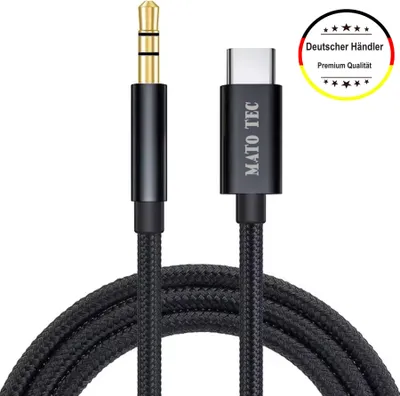 Produktbild von USB Type C auf 3,5mm Klinke USB C Aux Kabel in Audio USB C Adapter Kopfhörer