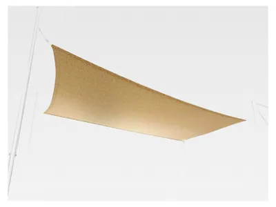 Produktbild von Sonnensegel, 6 x 6 m, UV-Schutz und wasserdicht, resistent gegen Sonne und Regen, für Garten und Terrasse aus Polyester