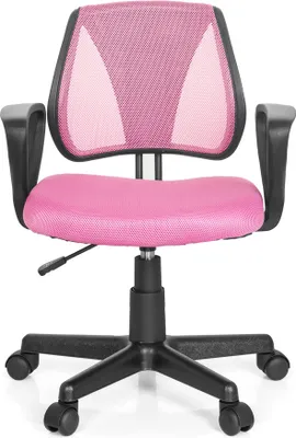 Obrázok produktu pre hjh OFFICE detská otočná stolička KIDDY CD stolová stolička pre deti výškovo nastaviteľná s podrúčkami látka