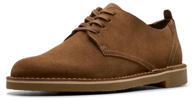 Productafbeelding van Clarks Shepton Low herenmodel, kleur cola, suède, maat 7.5