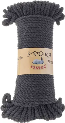 Produktbild von 500g Makramee-Garn Snura Unifarben XL Häkelgarn Macrame Flechtgarn Knüpfgarn