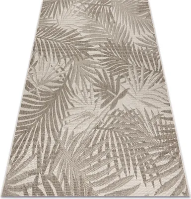 Immagine prodotto di TAPPETO DI SPAGO SIZAL FLOORLUX 20504 FOGLIE szampański / grigio scuro GIUNGLA beige 200x290 cm