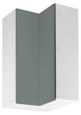 Image de Armoire d'angle haute SALERNO - 60x60 cm, blanc/vert