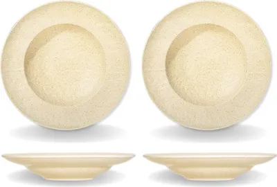 Produktbild von Wilmax Tiefer Teller 25,5 cm 350 ml Sand Porzellan 2er Set WL-661330/A2