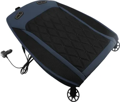 Image de Coussin de siège de voiture avec ventilateurs, 31 sorties d'air, respirant, vitesse réglable en continu, refroidissement du siège pour la maison et l'extérieur, 12 V/24 V