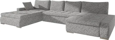 Produktbild von MIRJAN24 Ecksofa Caro, U-Form Couch mit Bettkasten und Schlaffunktion, Polsterecke, Couchgarnitur für Wohnzimmer (Farbe: Bella 65)