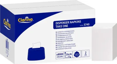 Zdjęcie produktu dla serwetka 200szt. CLARINA | AKU5740