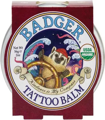 Immagine prodotto di Badger Tattoo Balm Feuchtigkeitspflege Kokosnussöl Tamanu-Ãl Balsam 720312