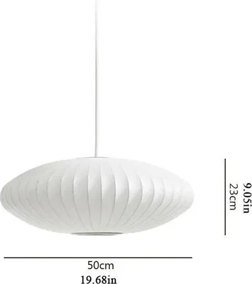 Obrázok produktu pre Závesné svetlo, moderné látkové tienidlo, výškovo nastaviteľné, bez žiarovky, 50 cm