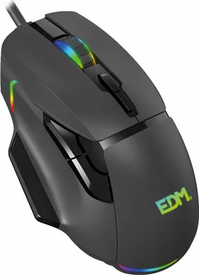 Immagine prodotto di Mouse da gioco a LED EDM 07753 per giocatori Nero 7200 dpi