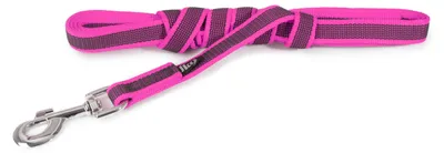 Produktbild von IDC Color & Gray Leine, 20 mm x 3 m, ohne Schlaufe, Pink-Grau
