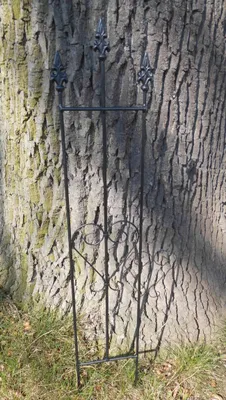 Produktbild von Schwarzes Rankgitter Rankhilfe Rankzaun Rosengitter Eisen massiv 97 cm