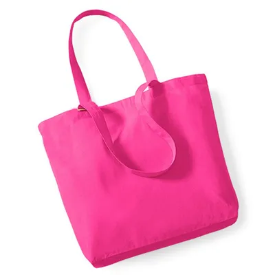 Produktbild von Westford Mill W180 | Organic Baumwolle Shopper 32 x 35 x 12 cm - Farbe: Fuchsia - Größe: One Size