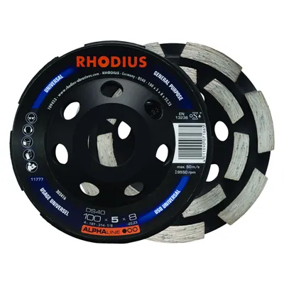 Produktbild von Rhodius Schleifscheibe DS 40 100x8x5x22,23mm Stein Alphaline - 303416