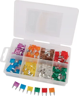 Immagine prodotto di Scatola con 100 mini fusibili Draper da 3A a 30A