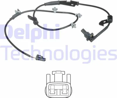 Produktbild von DELPHI ABS Sensor Raddrehzahl für HYUNDAI COUPE (GK) SS20531