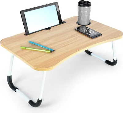 Obrázek produktu pro Přenosný notebook a noční stolek s rychlým skládáním