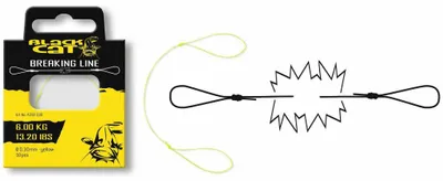 Produktbild von Black Cat Breaking Line yellow - 10 Reißleinen, Durchmesser/Tragkraft:0.35mm / 7.10kg