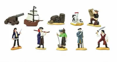 Image de Safari 680804 Mini figurines de pirates Toob - Set