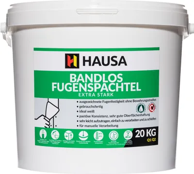 Produktbild von HAUSA Reparatur Spachtelmasse extra starke Fertigspachtel Verfugen weiß 20 kg