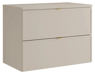 Produktbild von Hängeschrank für Waschbecken mit Ablage – beige – 80 cm – ONDIL