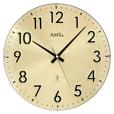 Imagen del producto de Reloj de pared con radiofrecuencia, marca AMS Funk-Wanduhr, modelo Funkwerk, dimensiones 32x4 cm, referencia 5974